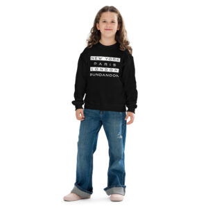 New York, Paris, London, Bundanoon Youth Crewneck Sweatshirt