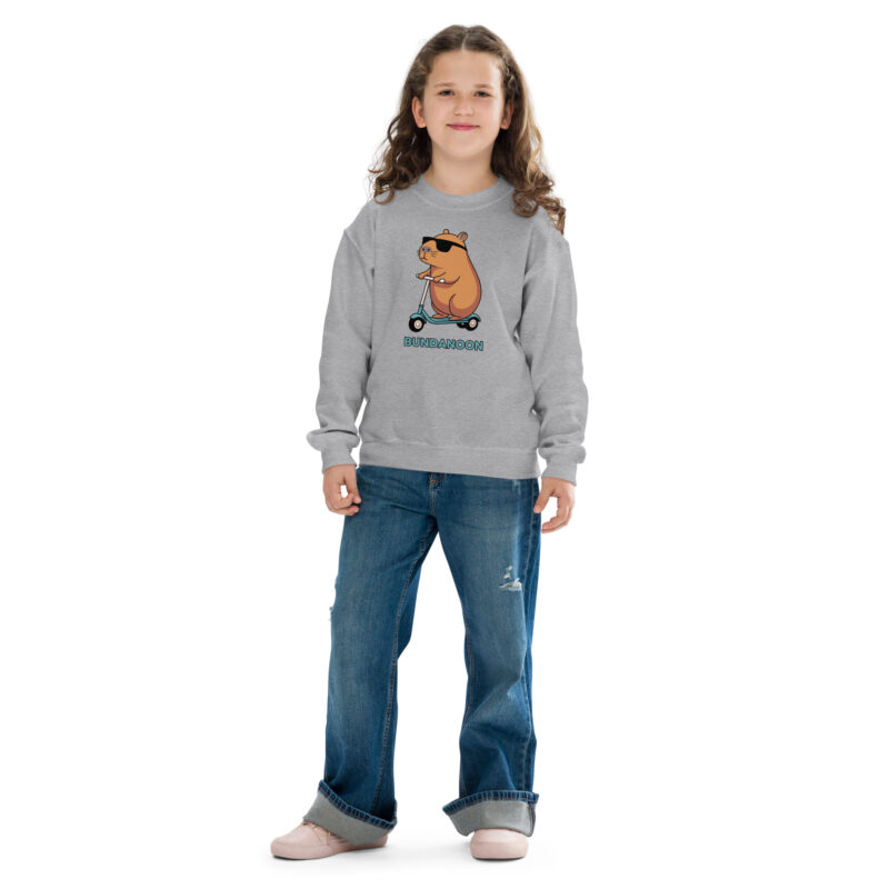 Bundanoon Scooter Wombat Youth Crewneck Sweatshirt - Image 7