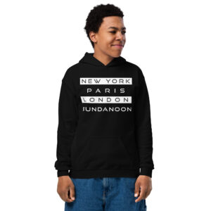 New York, Paris, London, Bundanoon Youth Heavy Blend Hoodie