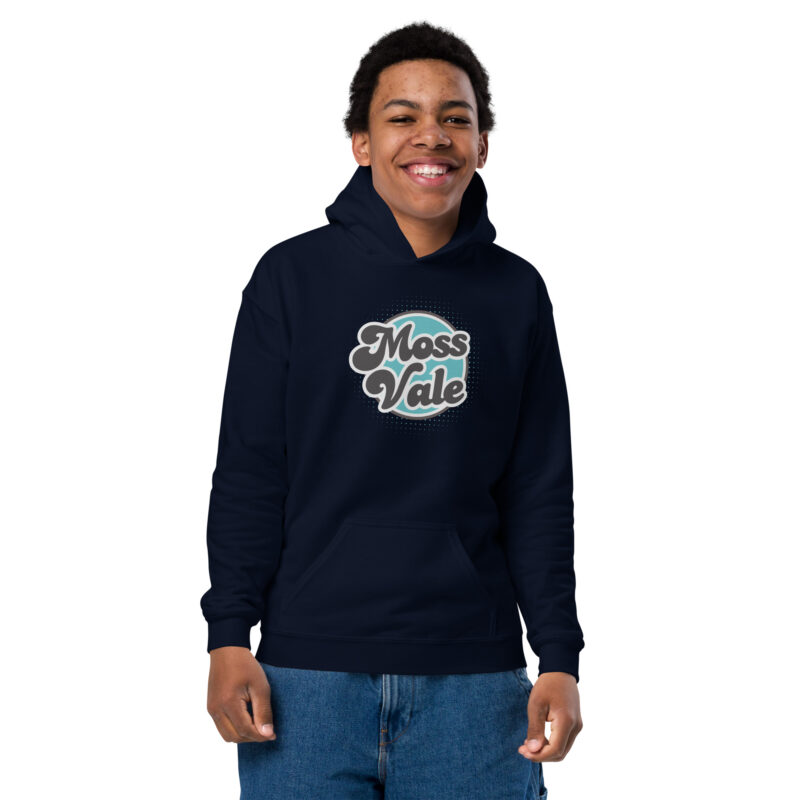 Moss Vale Retro Youth Heavy Blend Hoodie - Image 3