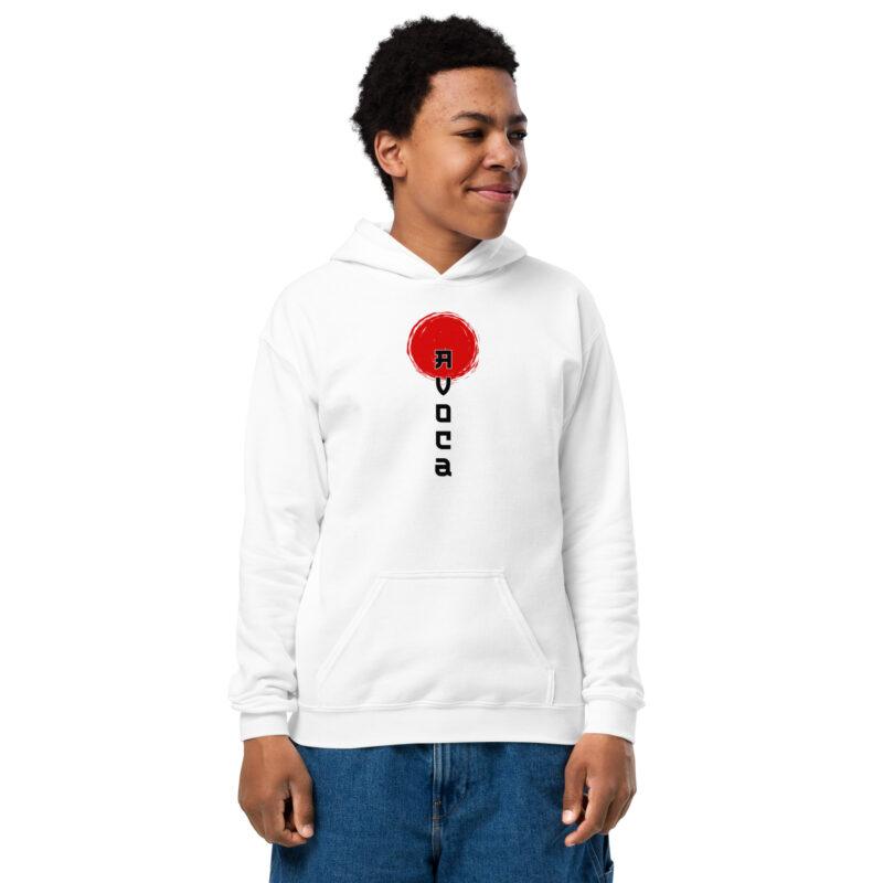 Avoca Sunrise Youth Heavy Blend Hoodie - Image 3