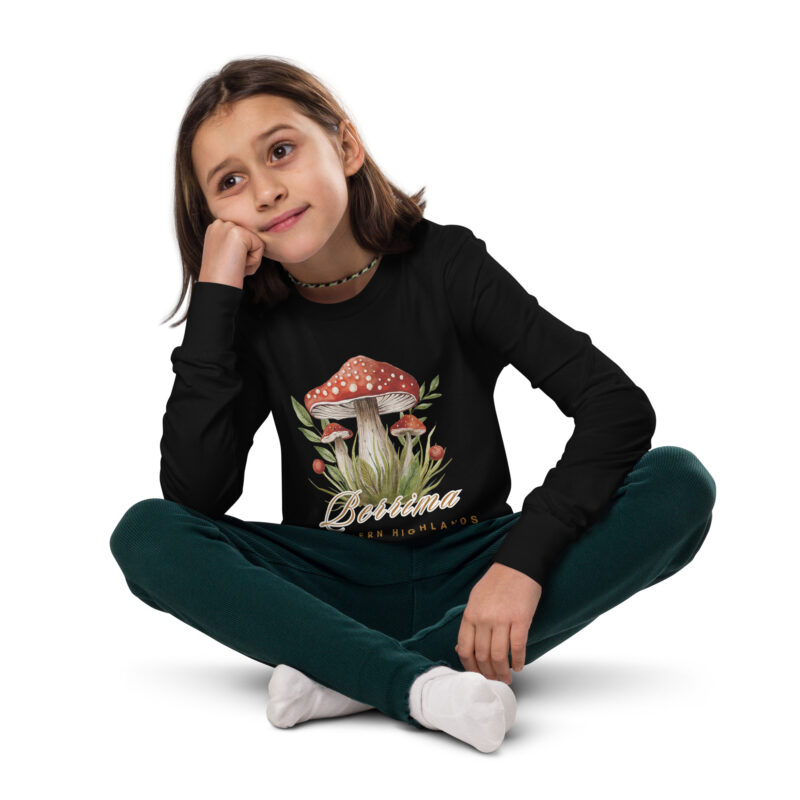 Berrima Mushroom Youth Long Sleeve T-Shirt - Image 2