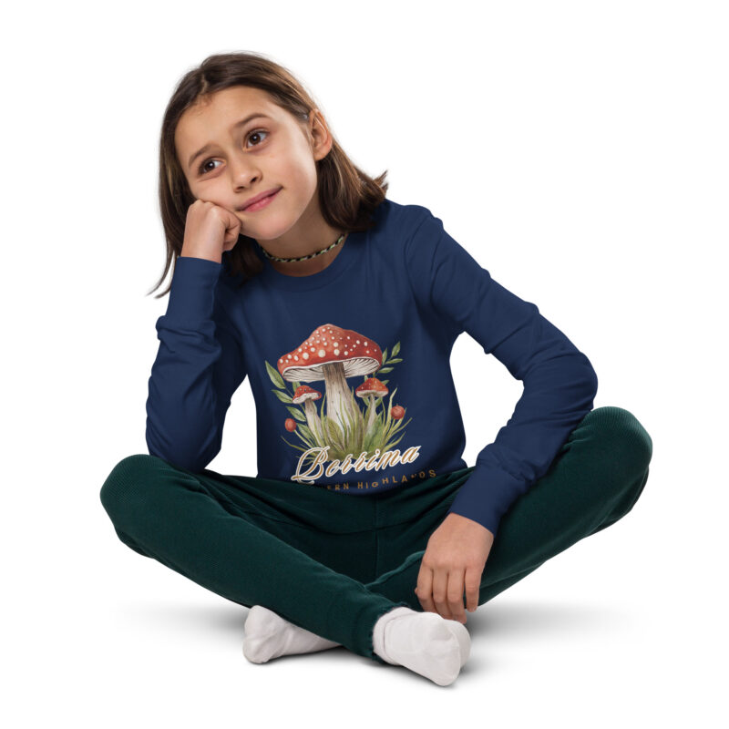 Berrima Mushroom Youth Long Sleeve T-Shirt - Image 4