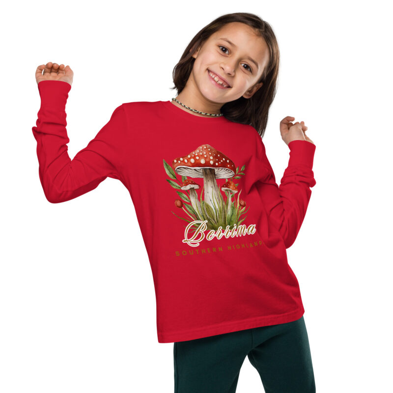Berrima Mushroom Youth Long Sleeve T-Shirt - Image 5