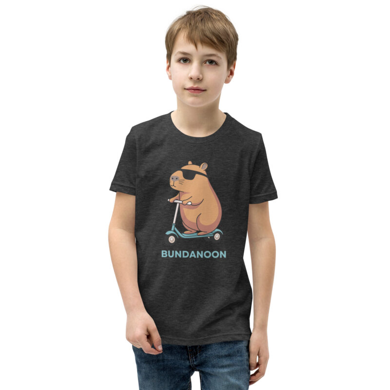 Bundanoon Scooter Wombat Youth Short Sleeve T-Shirt - Image 5