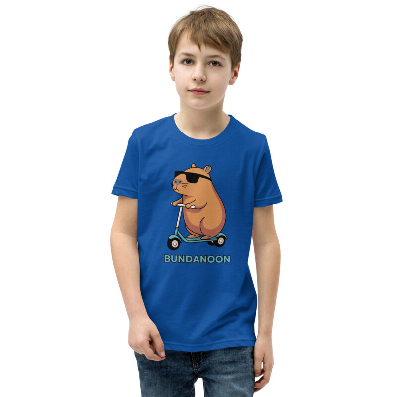 Bundanoon Scooter Wombat Youth Short Sleeve T-Shirt - Image 6