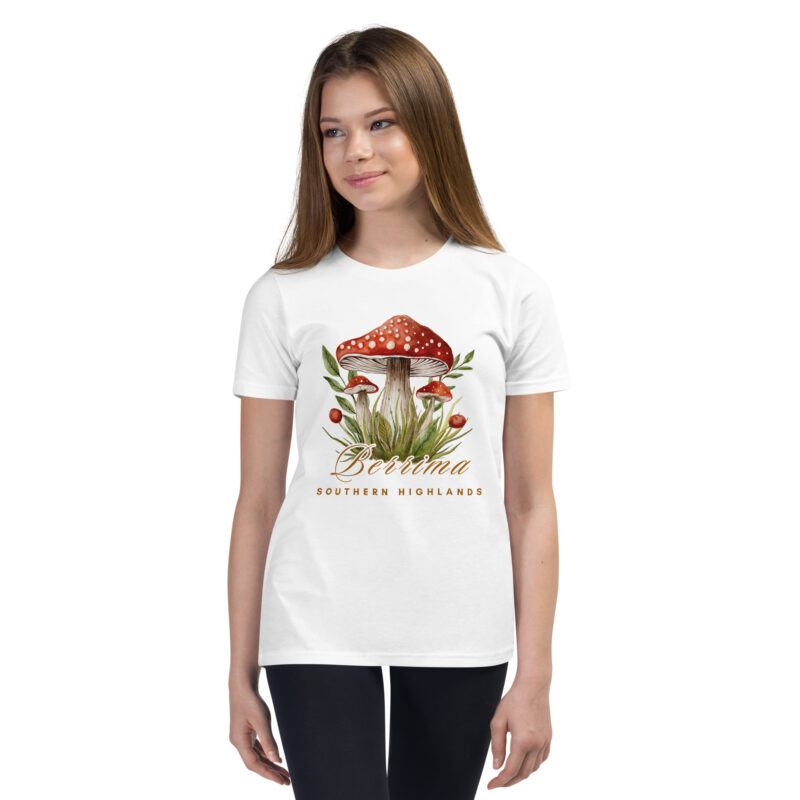 Berrima Mushroom Youth Short Sleeve T-Shirt - Image 3